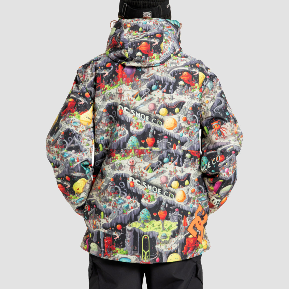 DC Basis Print 10K Snow Jacket Outer World Black