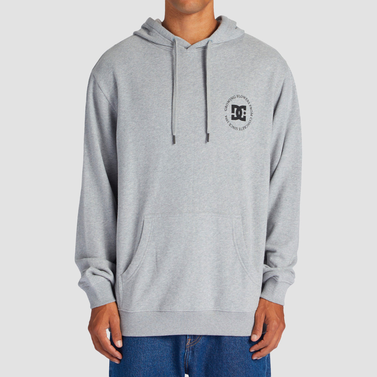 DC Concrete Pullover Hoodie Heather Grey