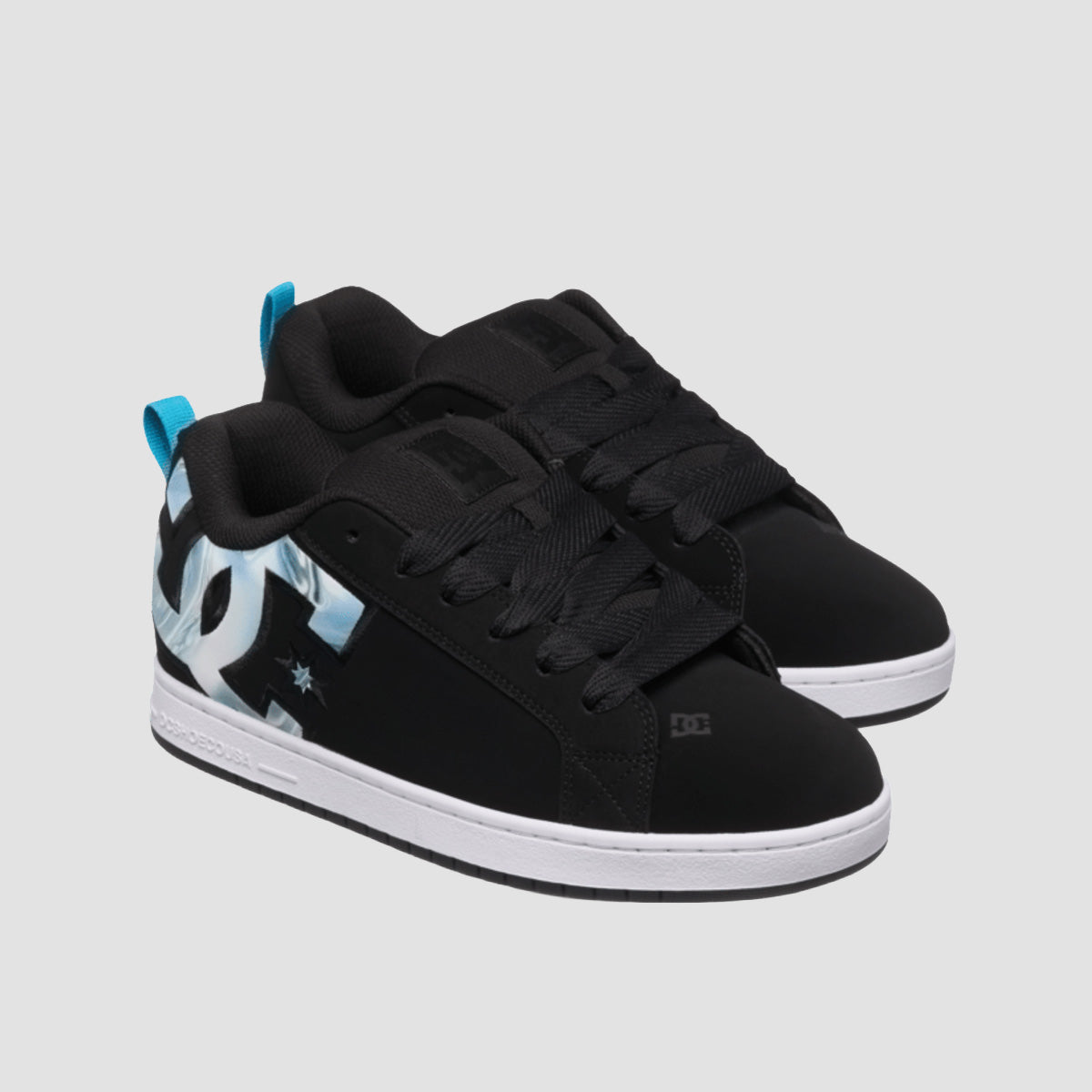 DC Court Graffik Shoes - Black/Blue Jewel