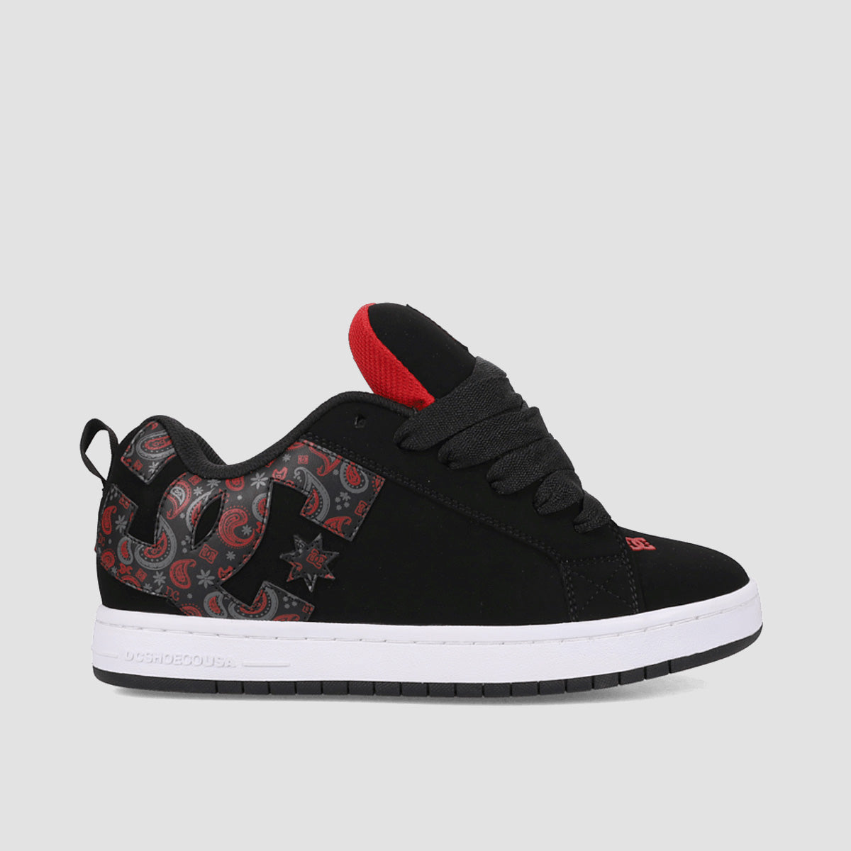 DC Court Graffik Shoes - Black/Grey/Red - Kids
