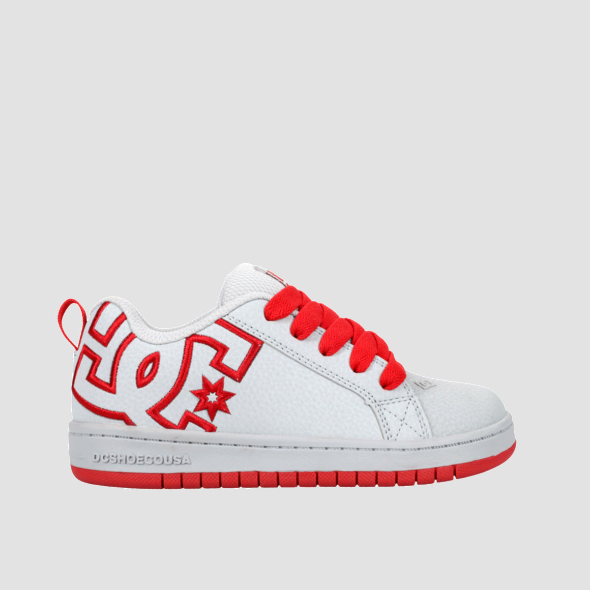 DC Court Graffik Shoes Grey/Grey/Red Kids - Main Image