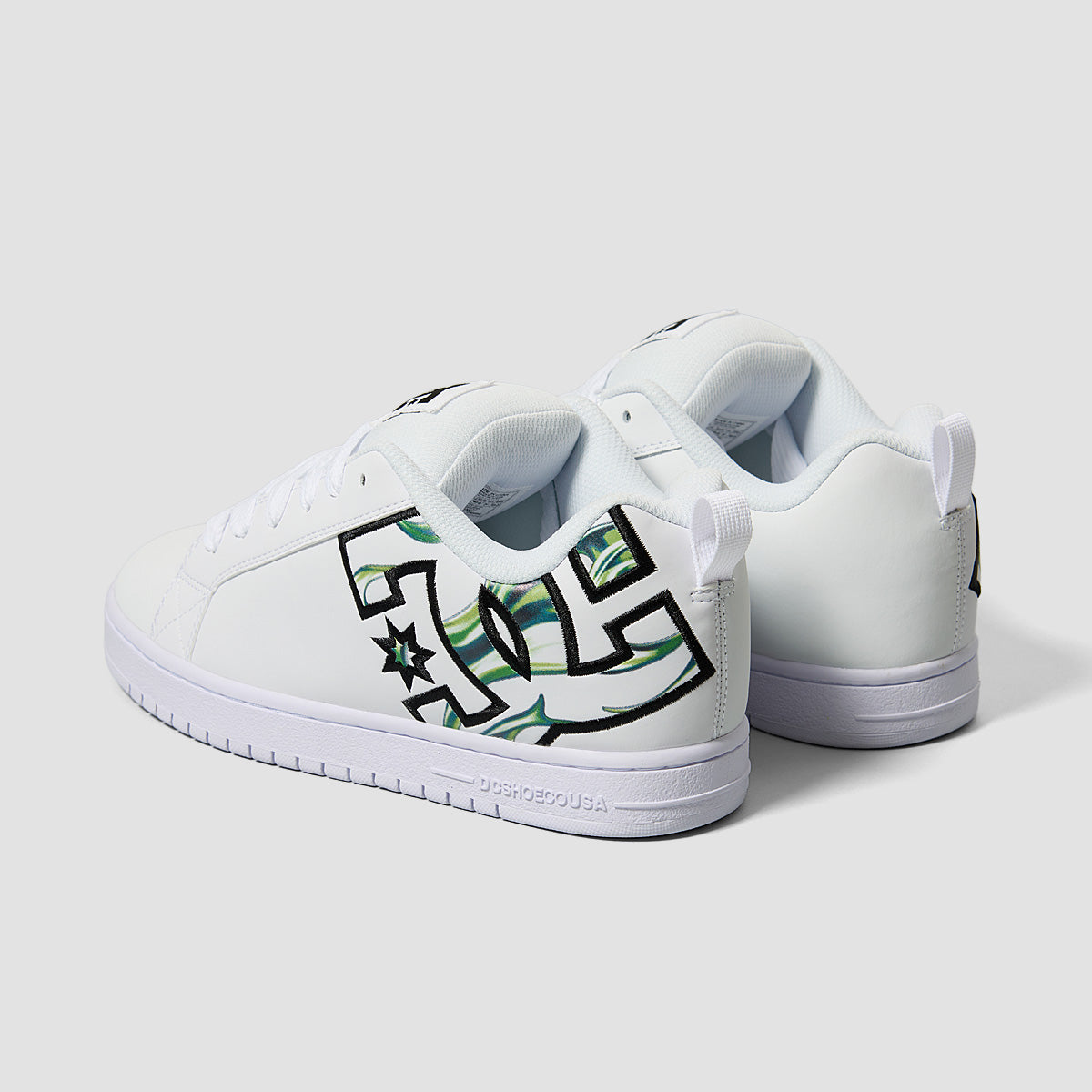 DC Court Graffik Shoes - Liquid Fuego White