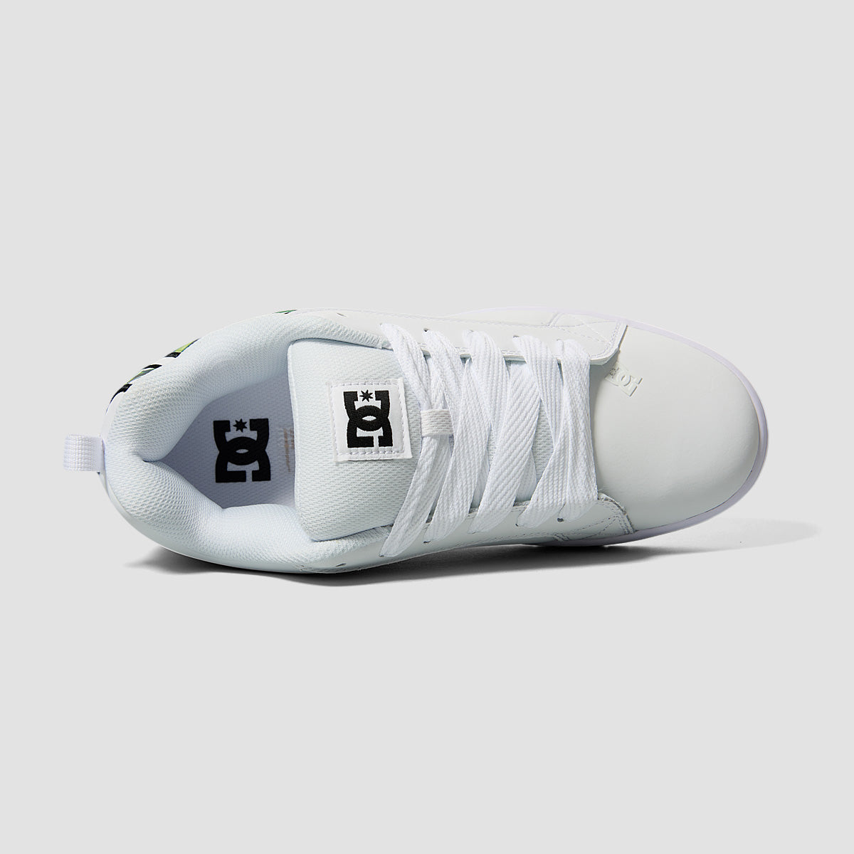 DC Court Graffik Shoes - Liquid Fuego White