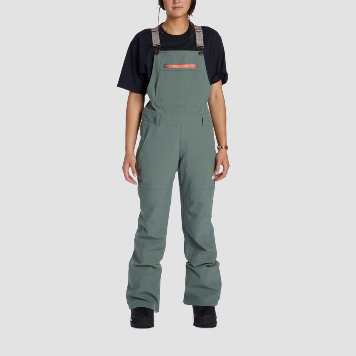 DC Crusade Bib Snow Pants Dark Forest - Womens