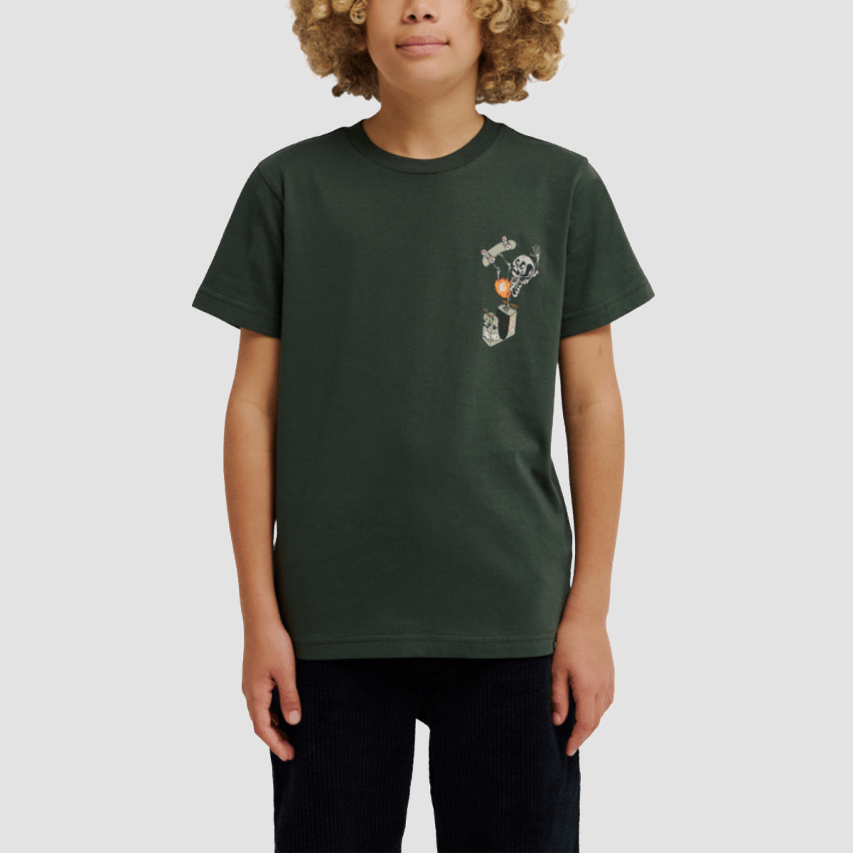 DC Handplant T-Shirt Deep Forest - Kids