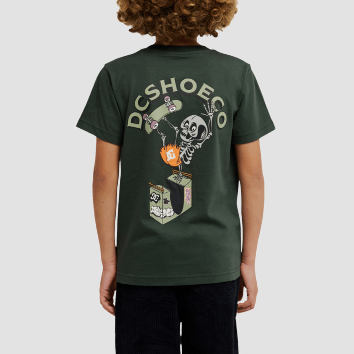DC Handplant T-Shirt Deep Forest - Kids