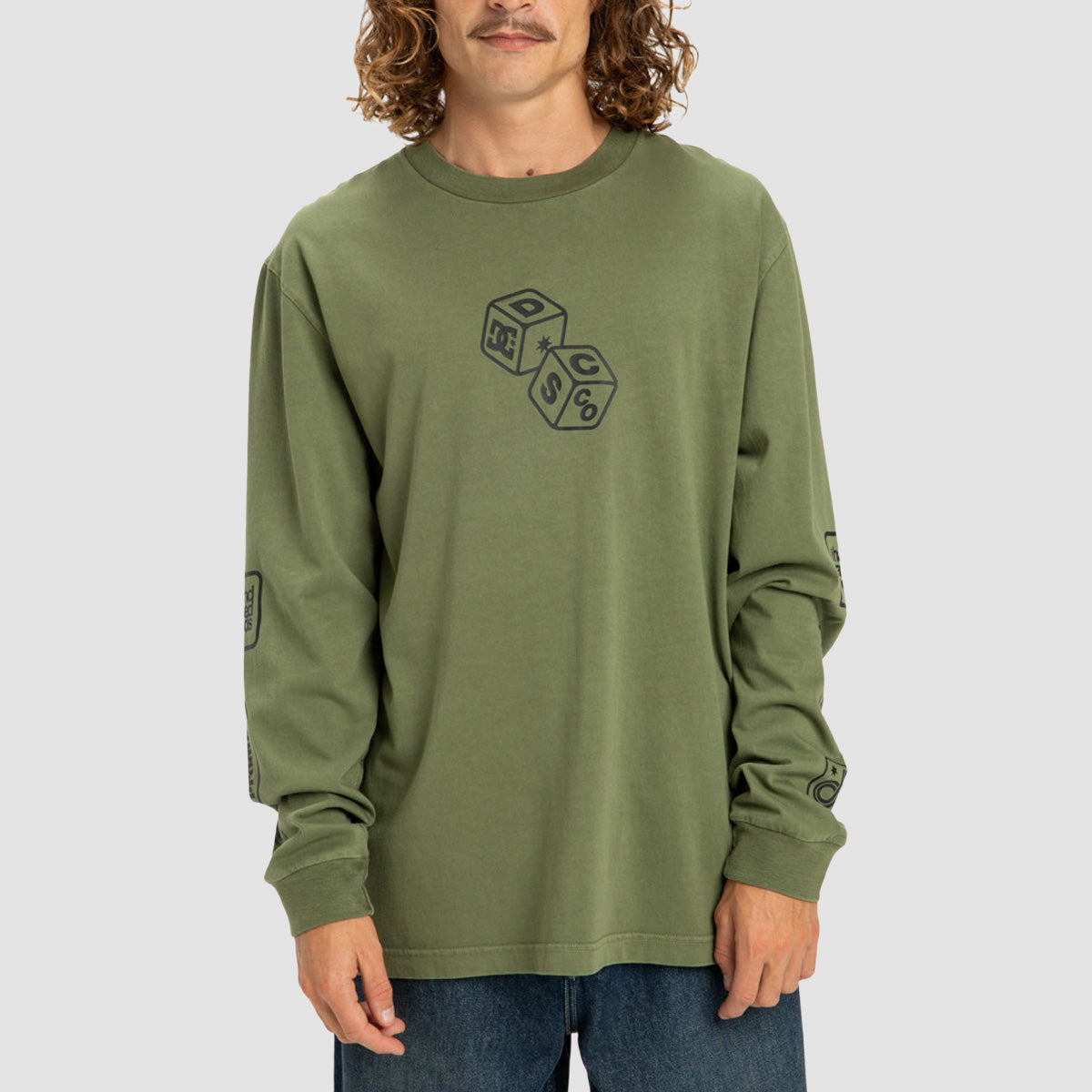 DC Hi Rolling Longsleeve T-Shirt Bronze Green