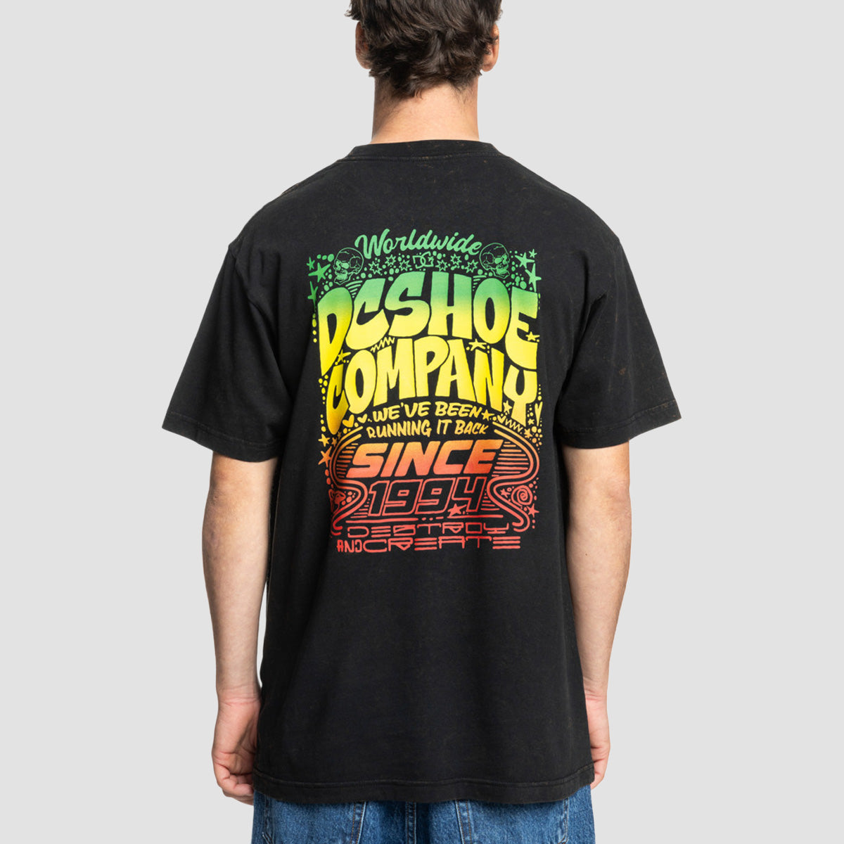 DC Hot Box T-Shirt Black Rain Wash