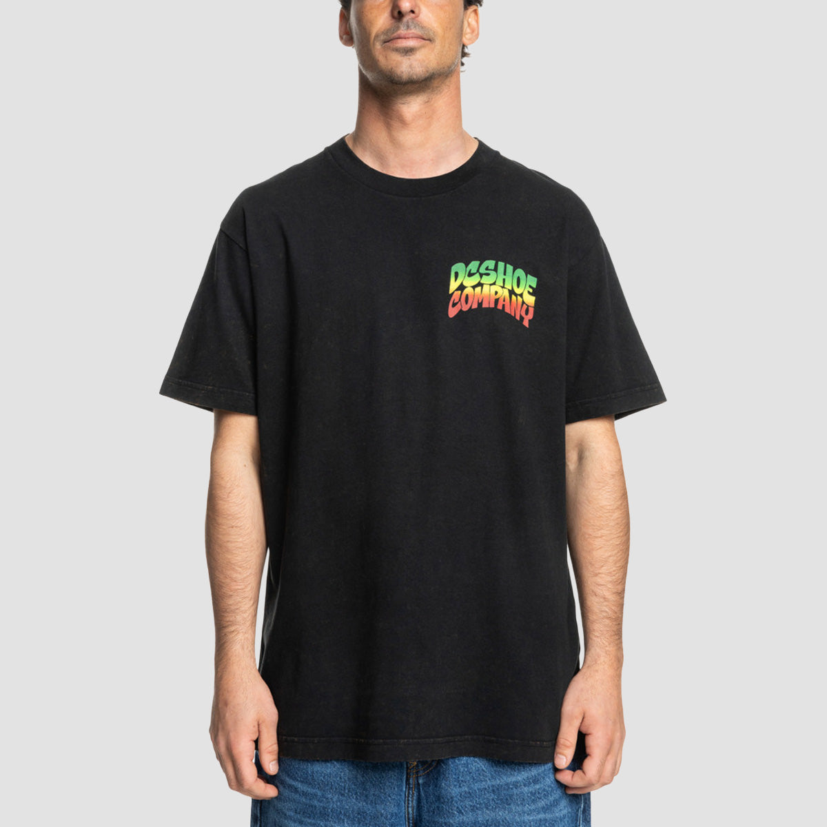 DC Hot Box T-Shirt Black Rain Wash