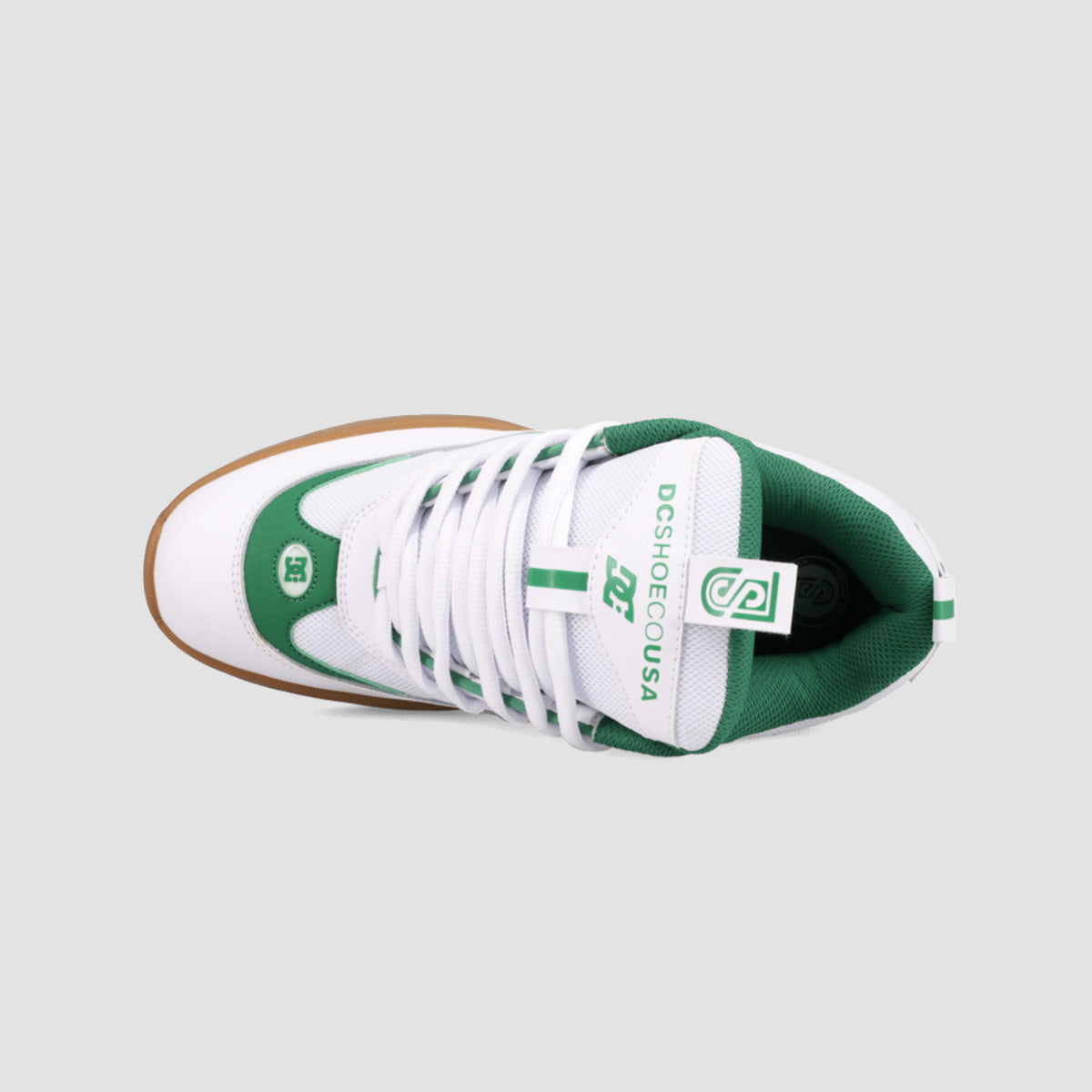 DC JS2 Shoes - White/Green/Gum