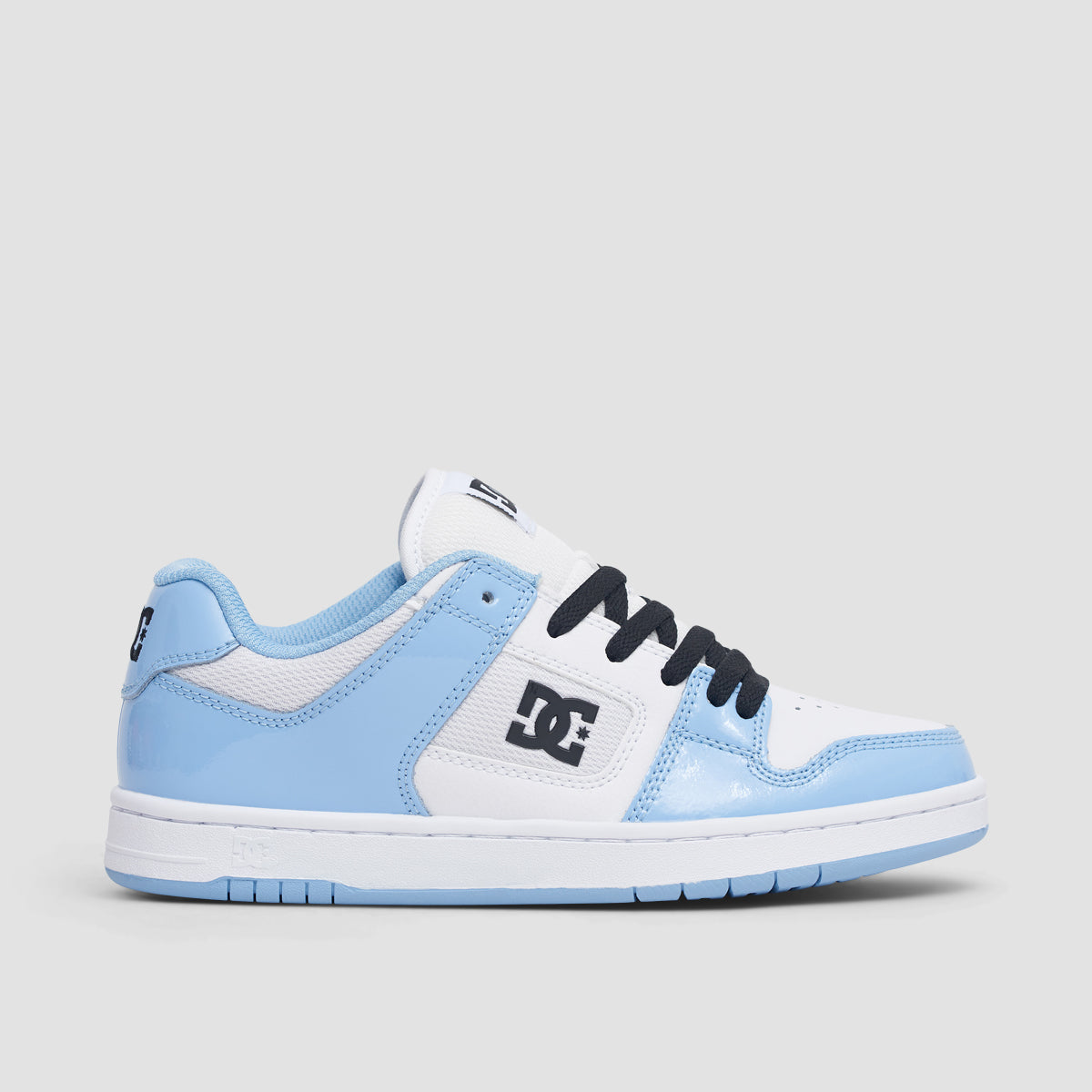 Blue Ladies Dc Skate Shoes DC Manteca Shoes Blue/White/Black Womens