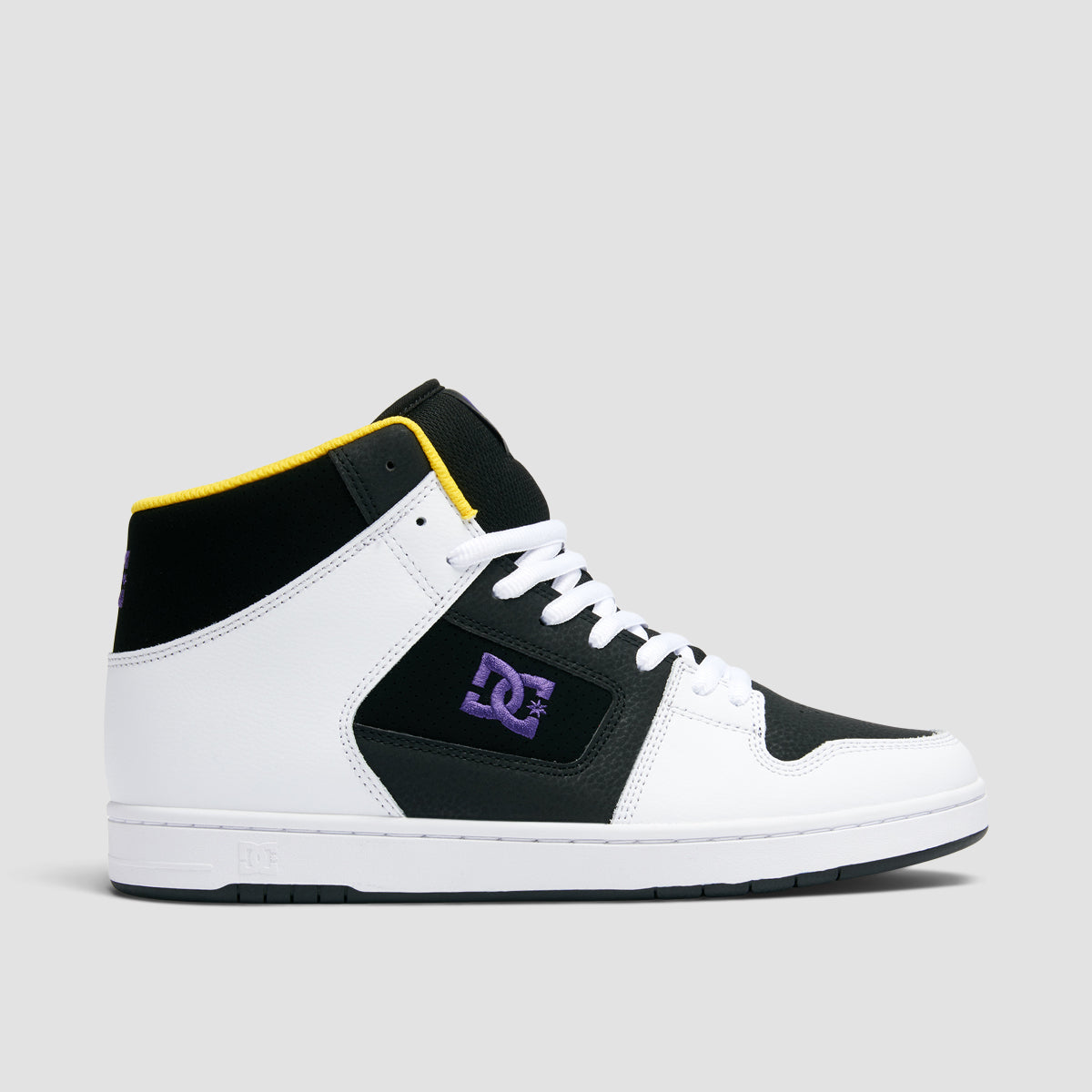 DC Manteca High Top Shoes Black/White/Purple - Main Image
