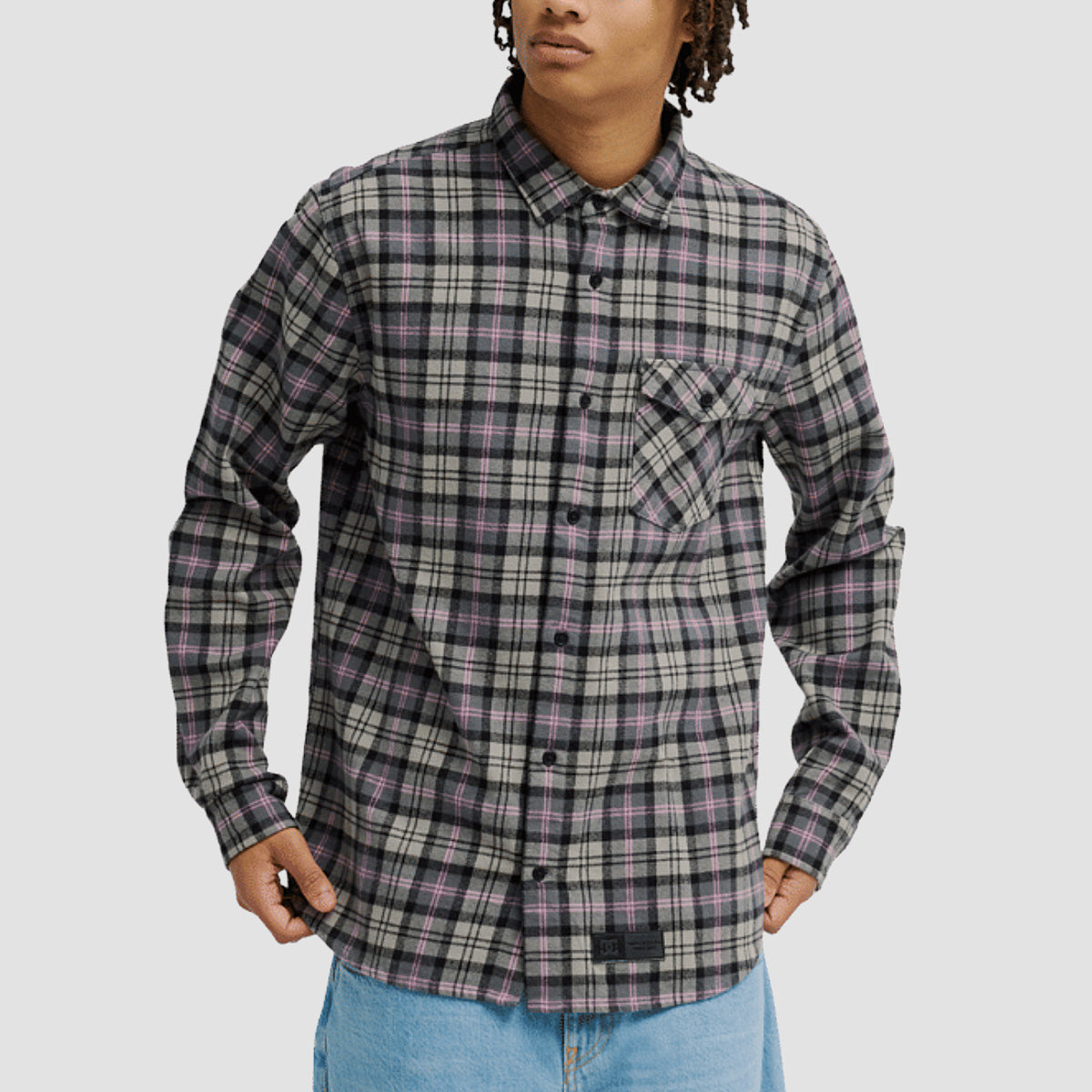 DC Marshal Flannel Longsleeve Shirt Black 2
