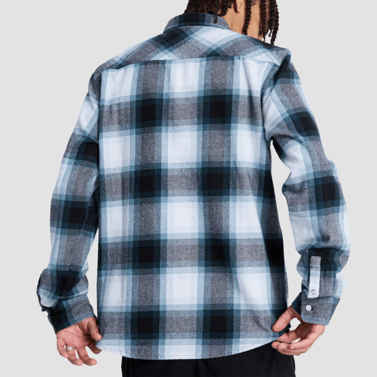 DC Marshal Flannel Longsleeve Shirt Storm Blue