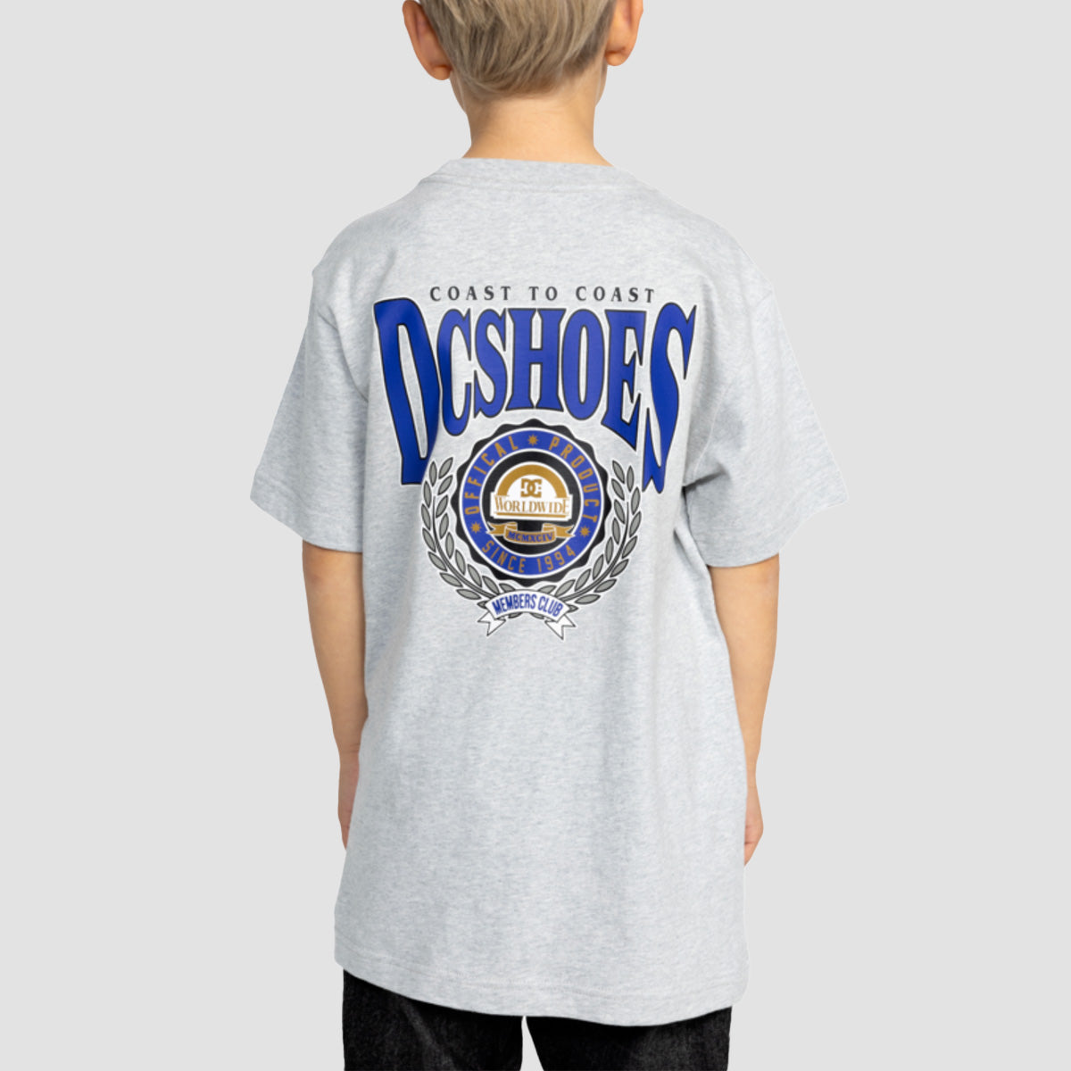 DC Members Only T-Shirt Light Heather Grey - Kids