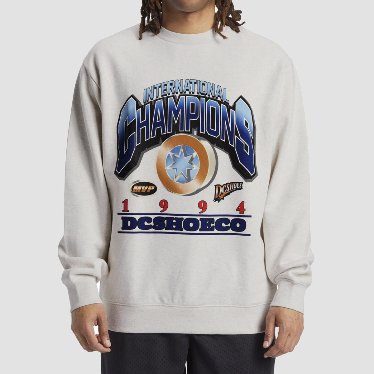 DC MVP Crew Sweatshirt Snow Heather