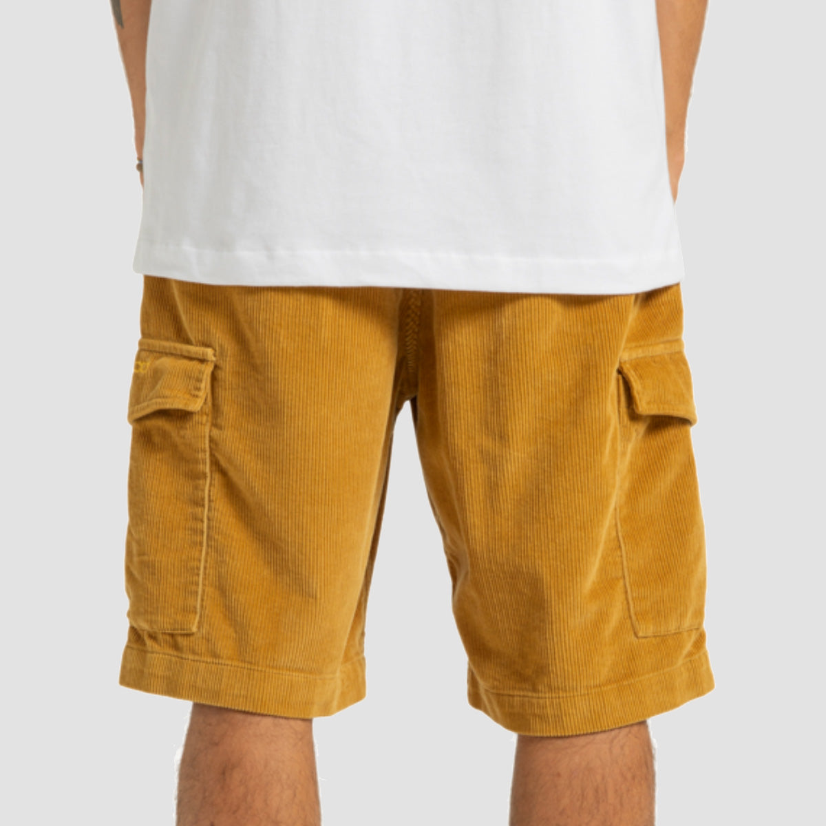 DC Pipeline Corduroy Cargo Shorts Medal Bronze