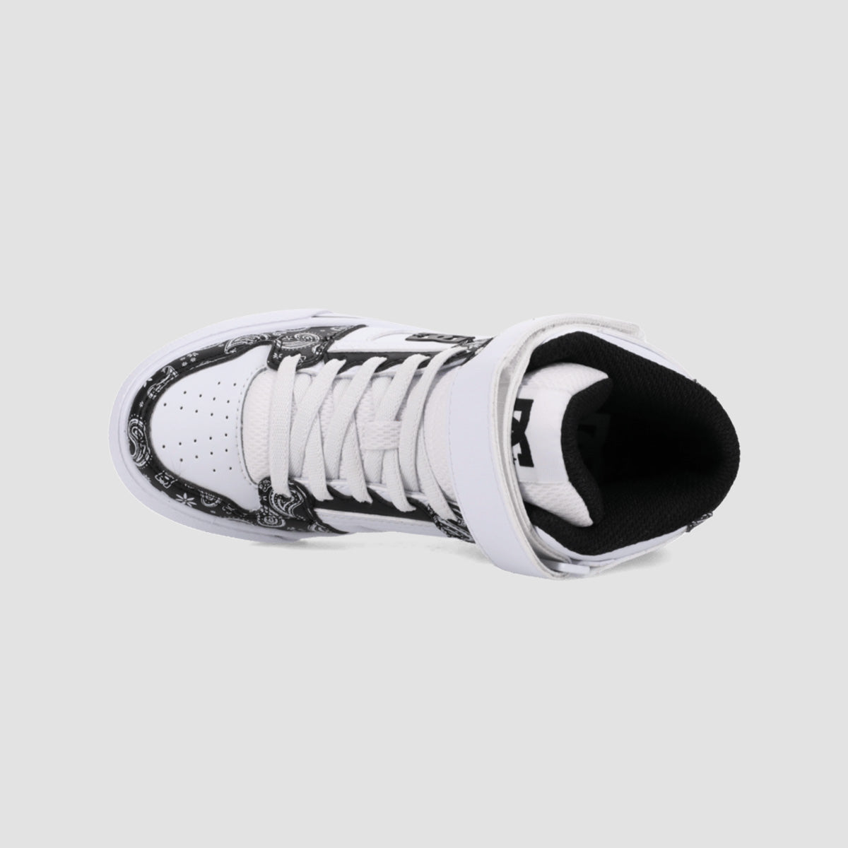 DC Pure Hi Top EV Shoes - Black/White/Print - Kids