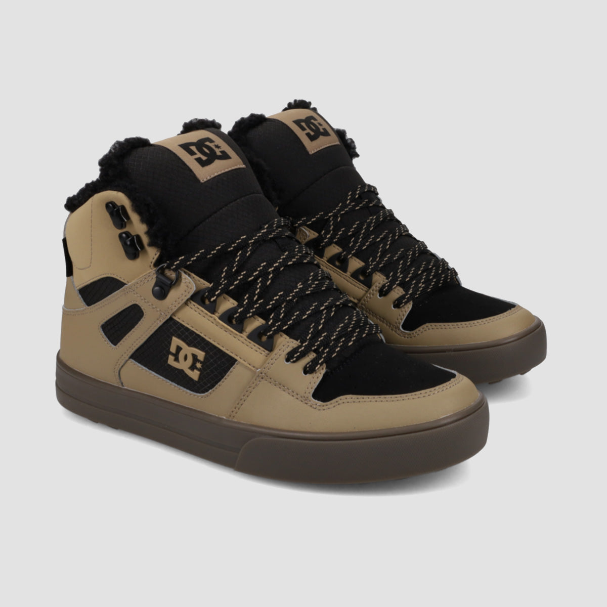 DC Pure High-Top WC WNT Shoes - Tan/Black