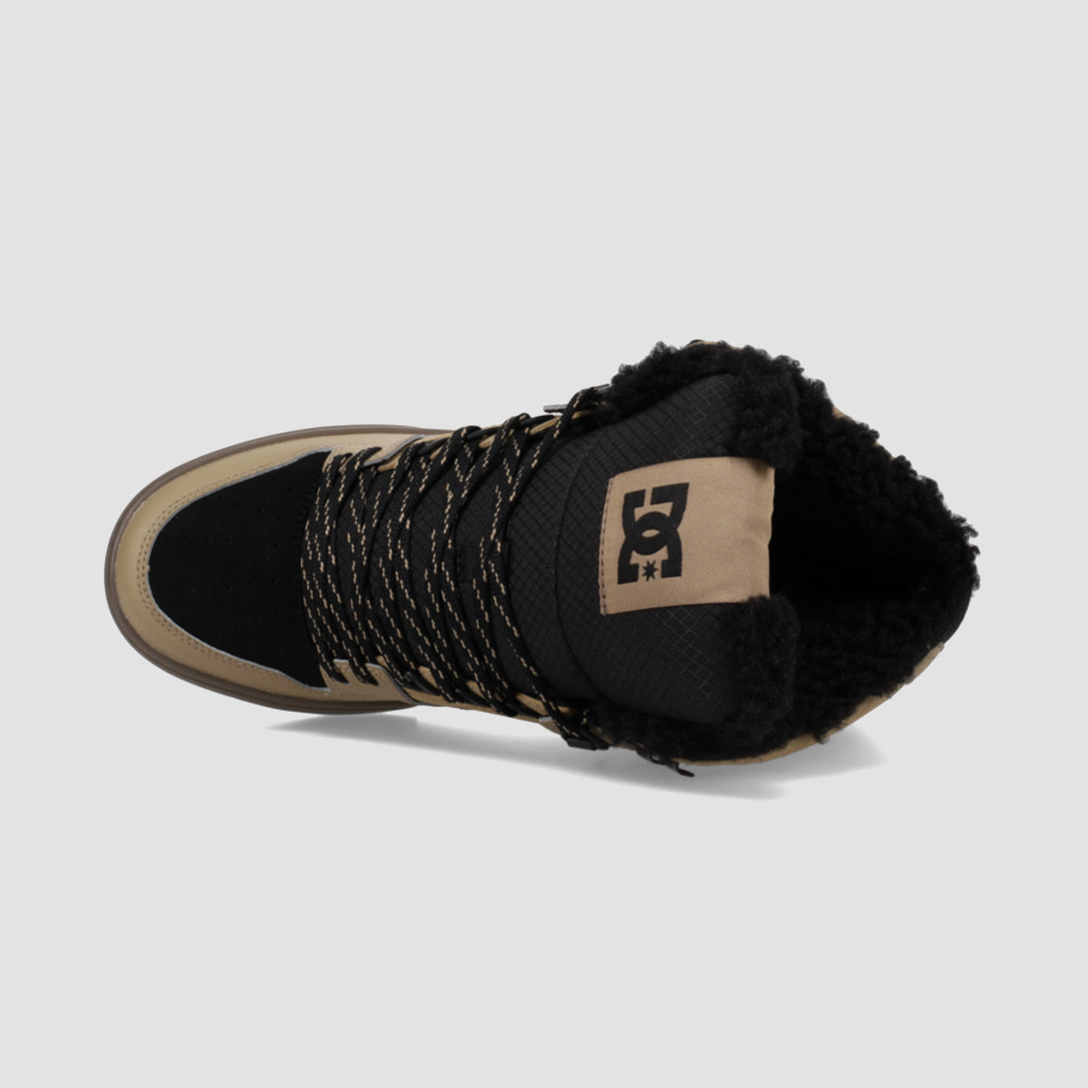 DC Pure High-Top WC WNT Shoes - Tan/Black