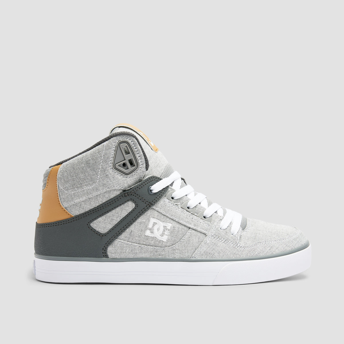 DC Pure WC High Top Shoes - Grey/Grey/White