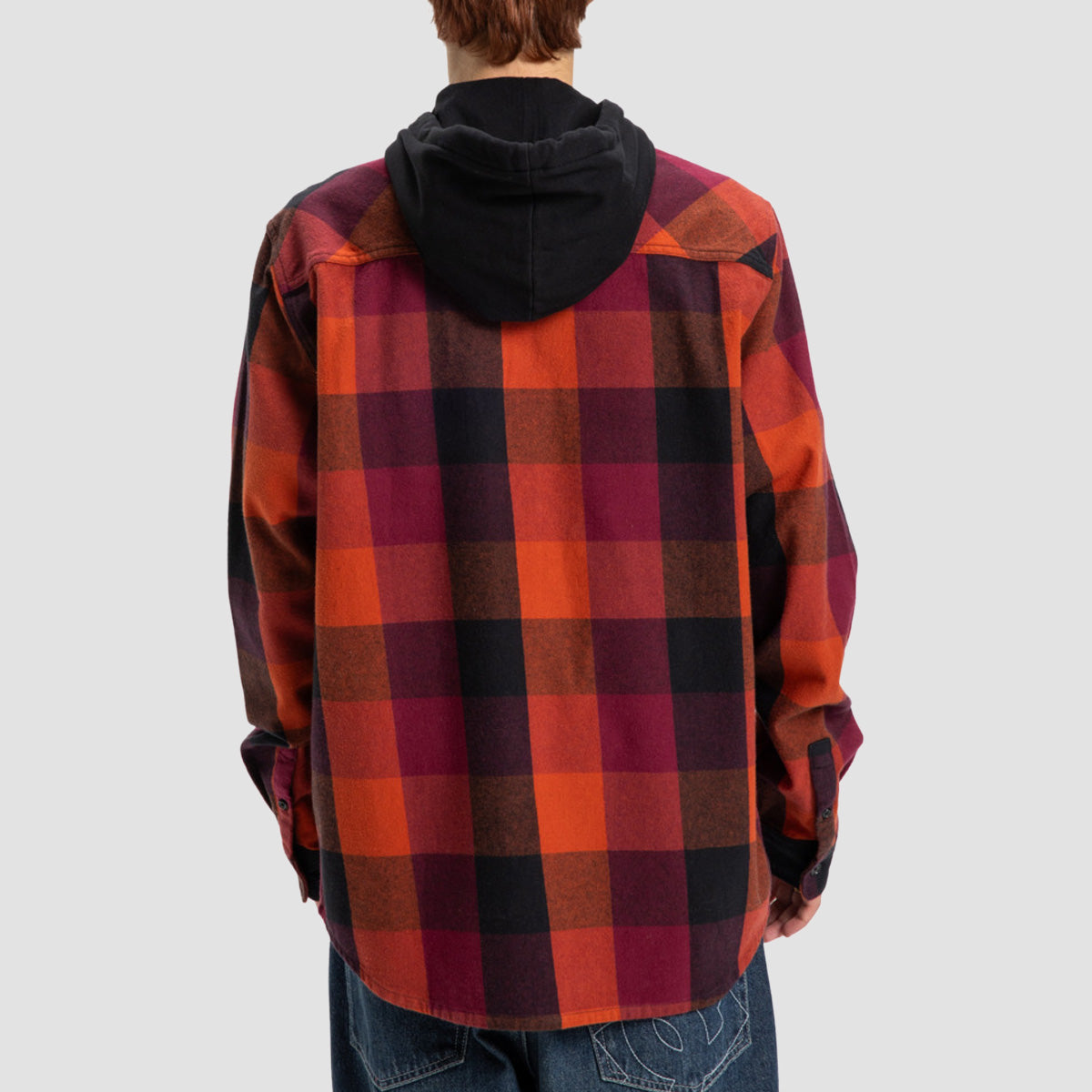 DC Ruckus Hooded Longsleeve Shirt Picante