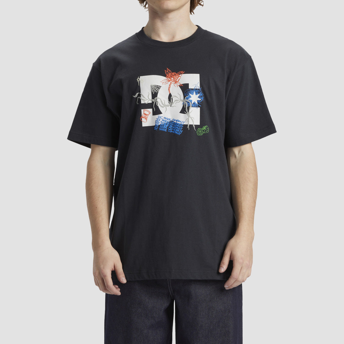 DC Scribble T-Shirt Ebony