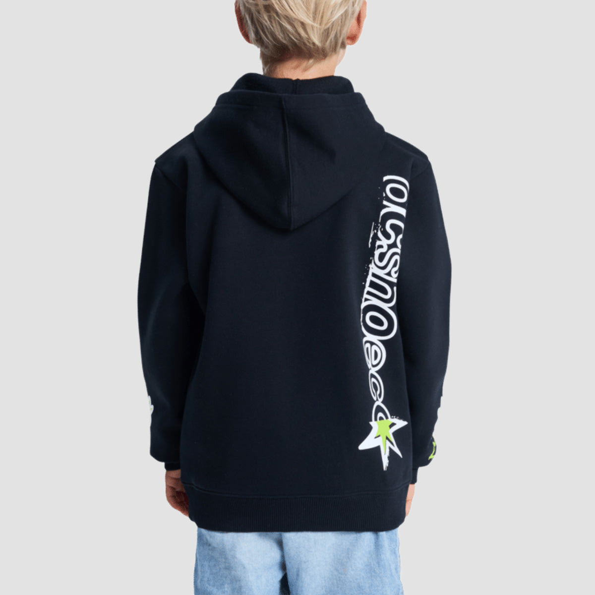 DC Shock Side Pullover Hoodie Black - Kids