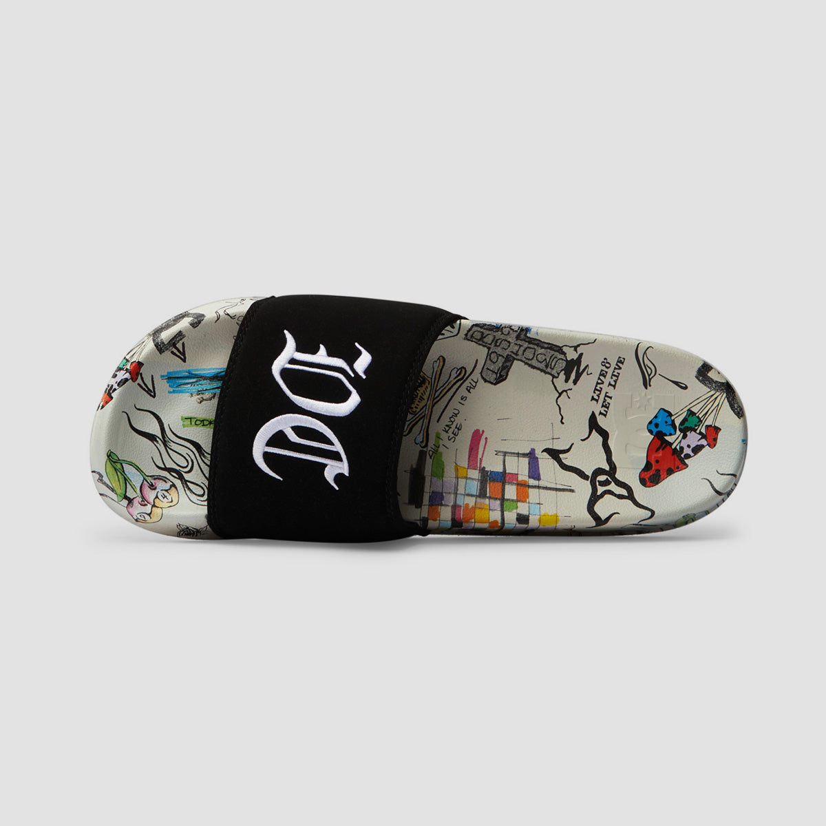 DC Slide SE Sandals - White/Multi