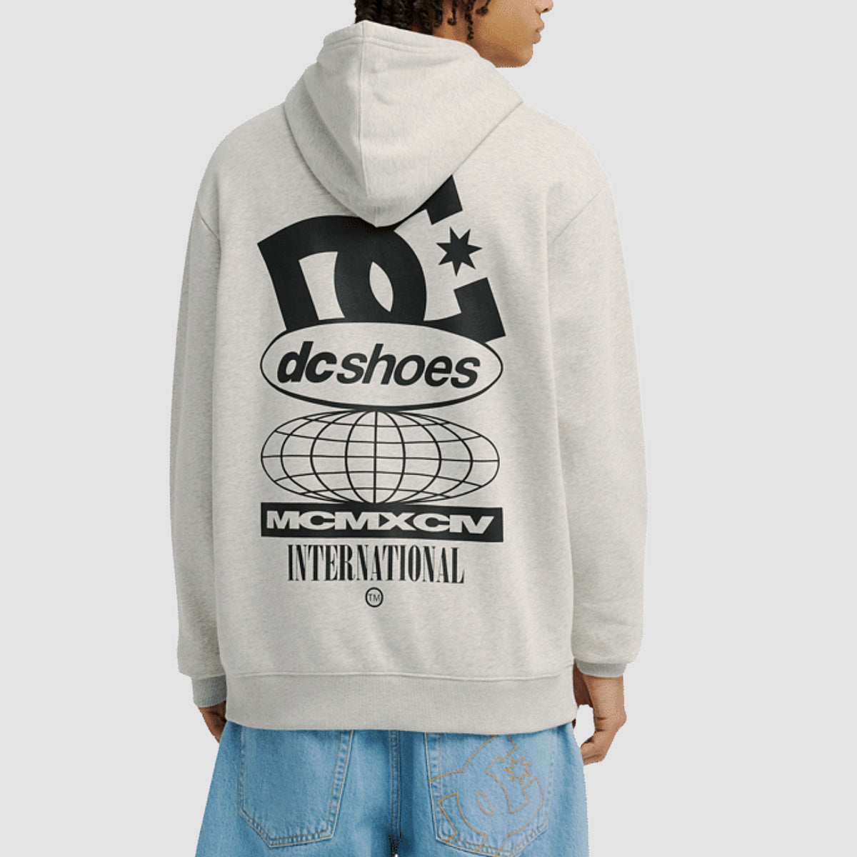 DC Sport Stack Pullover Hoodie Light Heather Grey