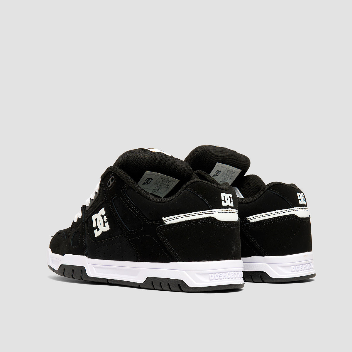 DC Stag Shoes - Black/Black/White