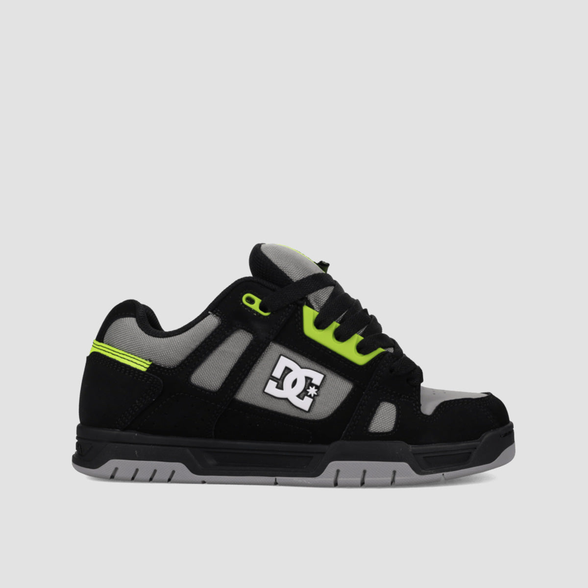 DC Stag Shoes - Black/Grey/Lime