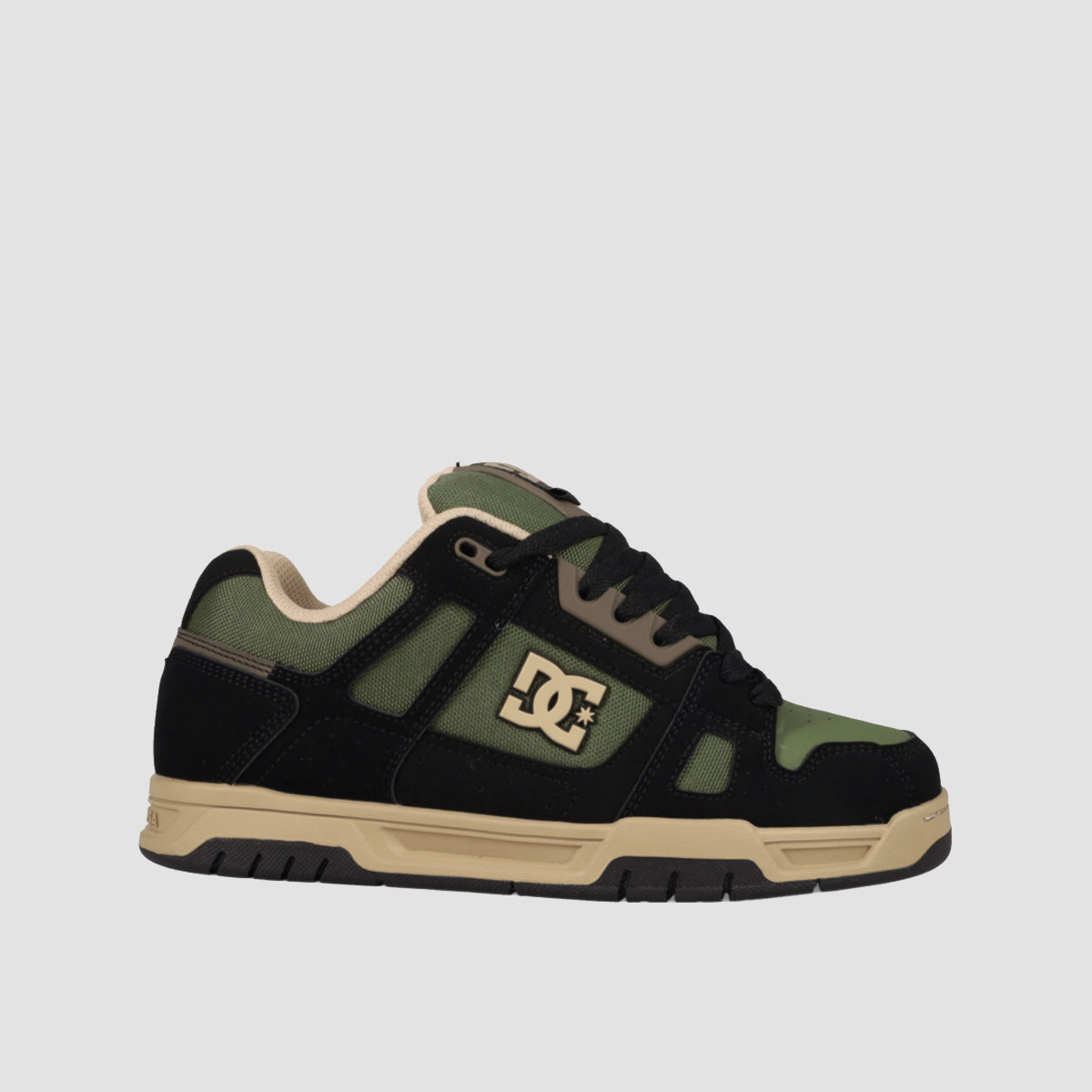 DC Stag Shoes - Black/Tan/Olive