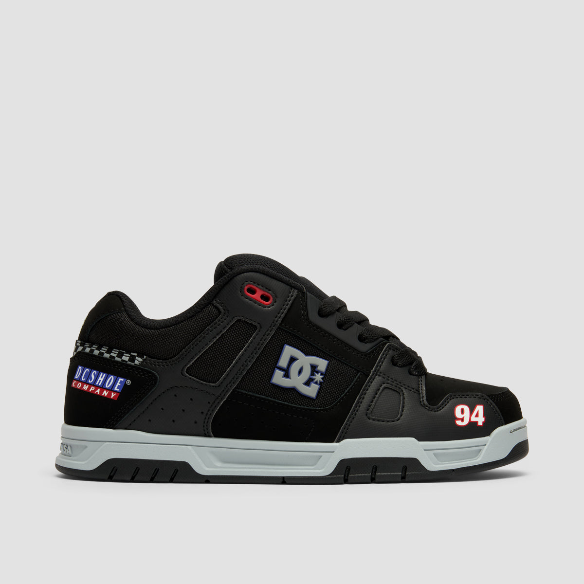 DC Stag Shoes Black/Grey/Blue
