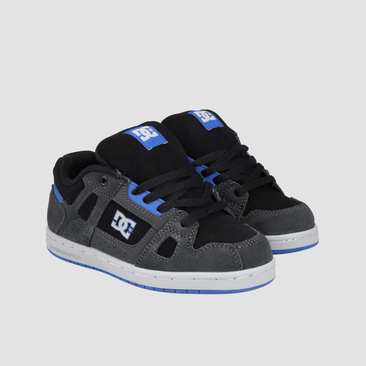 DC Stag Shoes - Grey/Black/Blue - Kids