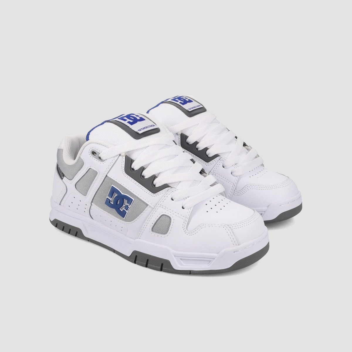DC Stag Shoes - White/Blue/Grey
