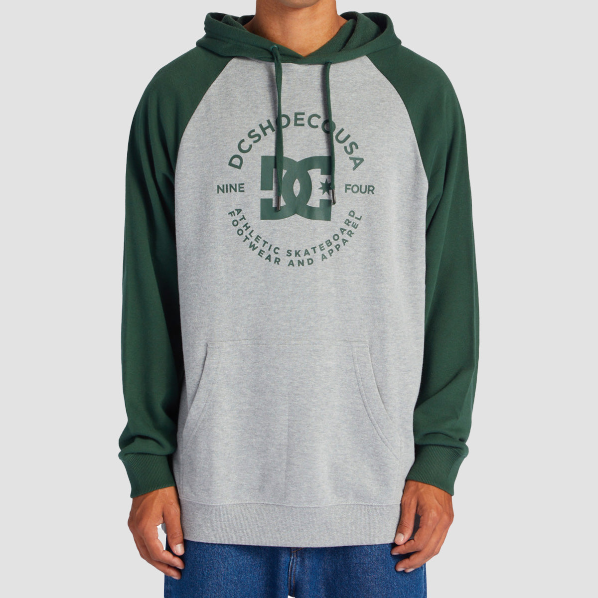 DC Star Pilot Raglan Pullover Hoodie Heather Grey/Sycamore