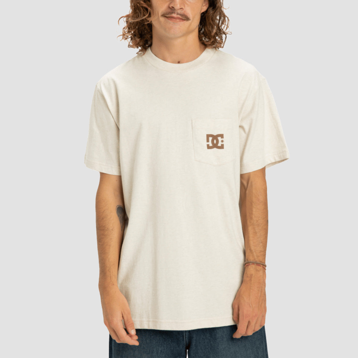 DC Star Pocket T-Shirt Oatmeal Heather