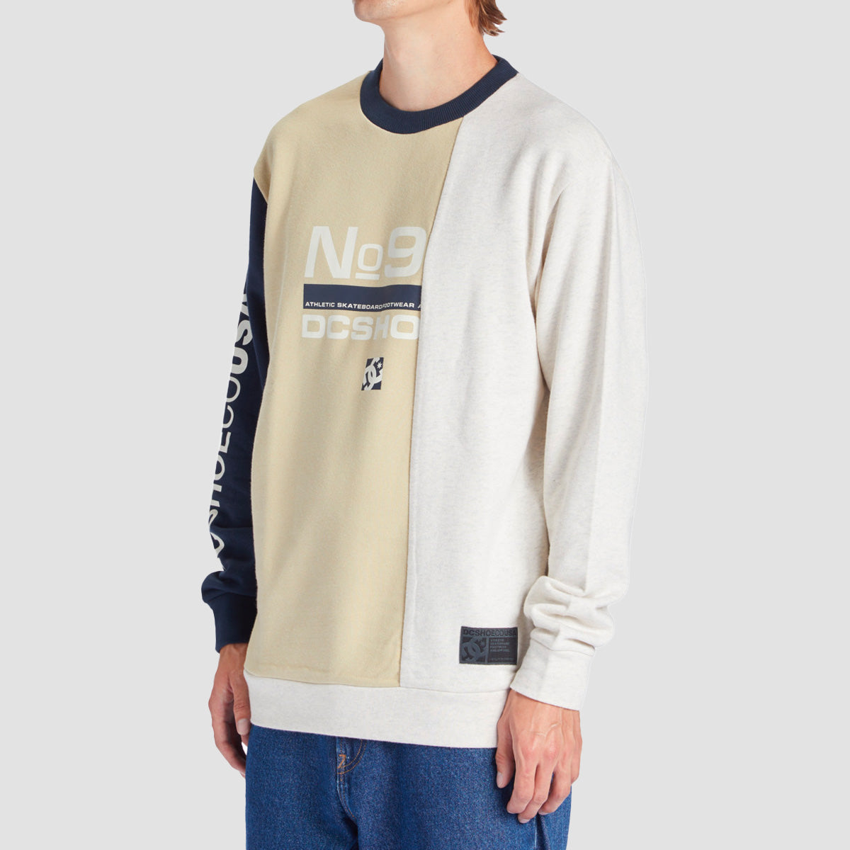 DC Static Crew Sweat Overcast Multi