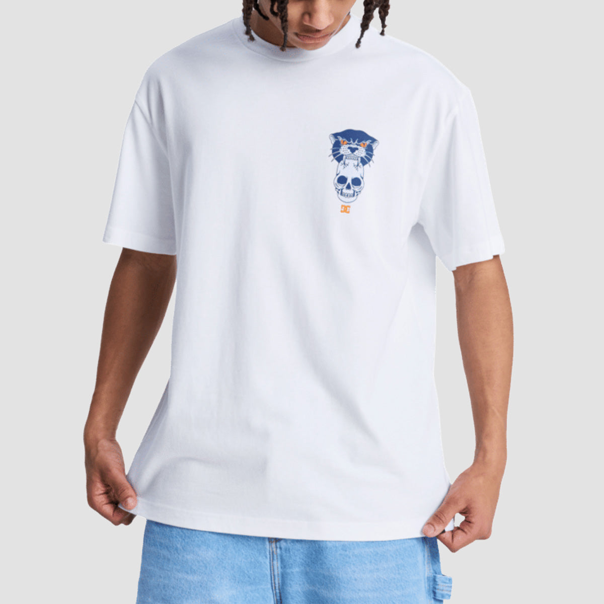 DC Tiger Bite T-Shirt White