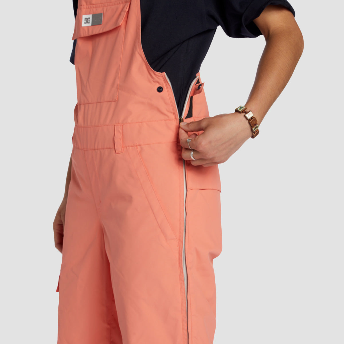 DC Valiant Bib Snow Pants Coral - Womens