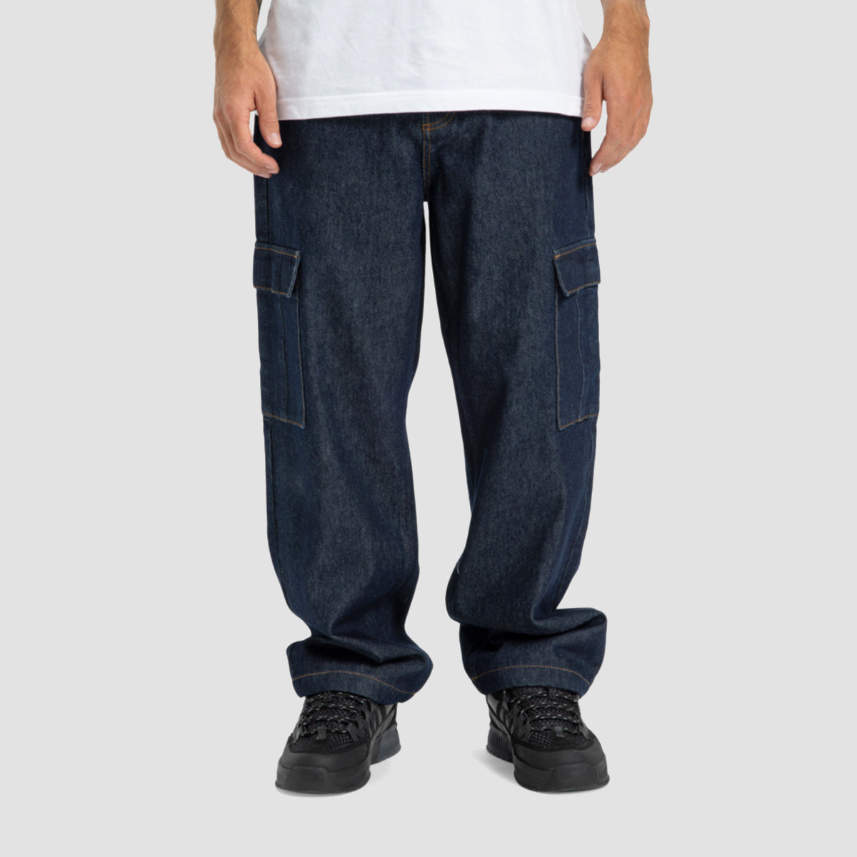 DC Worker Cargo Baggy Fit Jeans Dark Denim