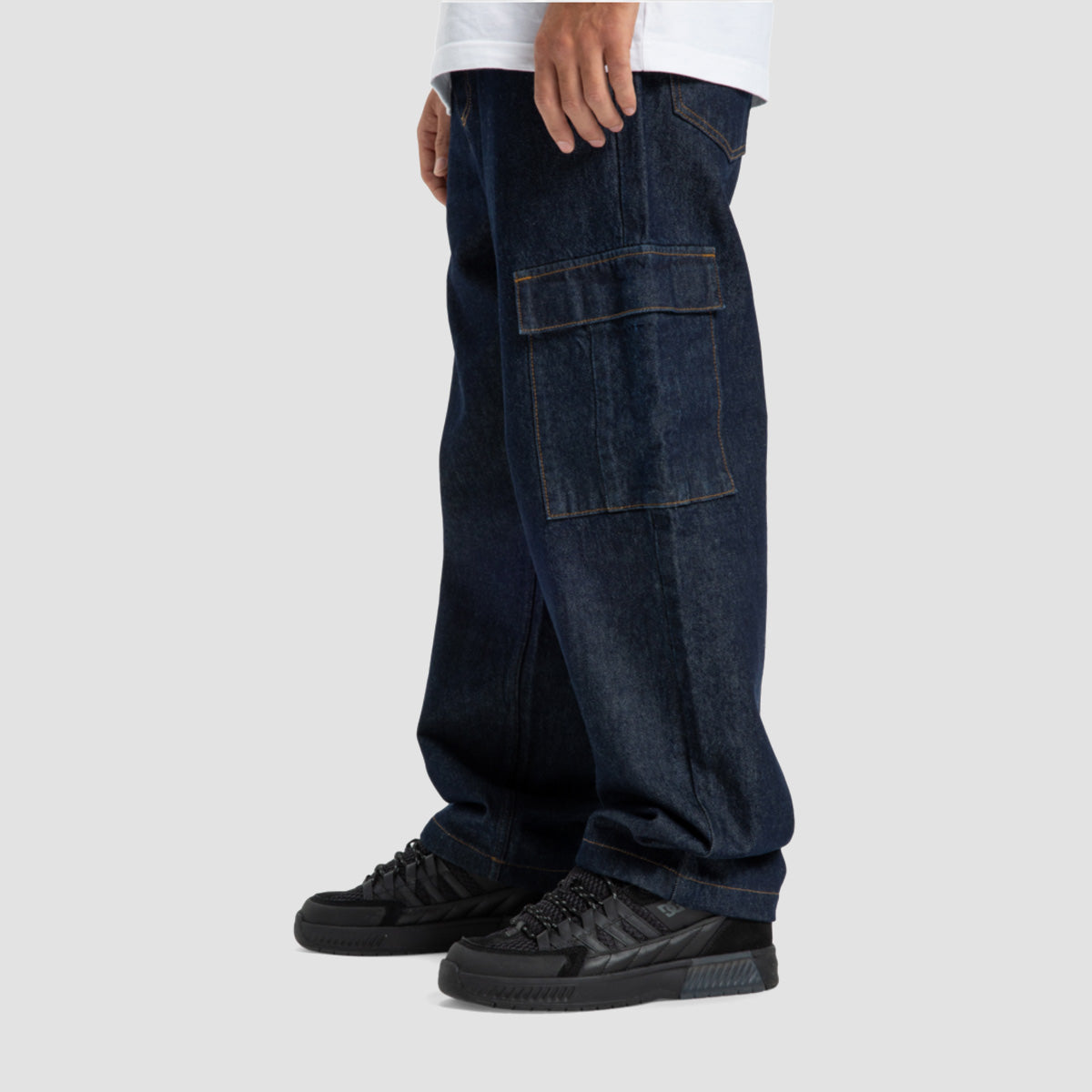 DC Worker Cargo Baggy Fit Jeans Dark Denim