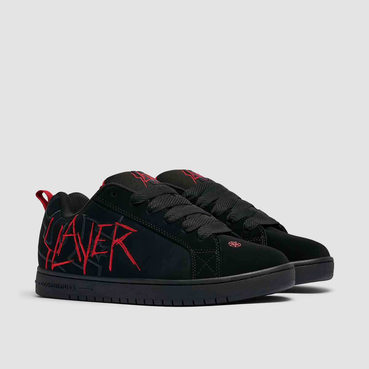 DC X Slayer Court Graff Shoes - Black/Black/Red