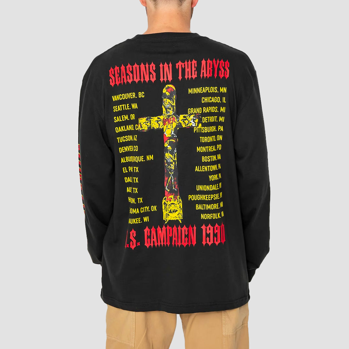 DC X Slayer Seasons Longsleeve T-Shirt Pirate Black