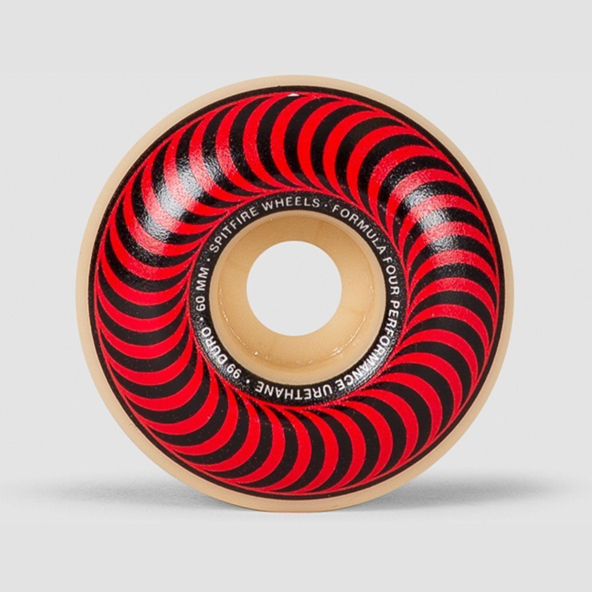 Spitfire Formula Four Classic 99DU Skateboard Wheels Natural/Red/Bronze 60mm