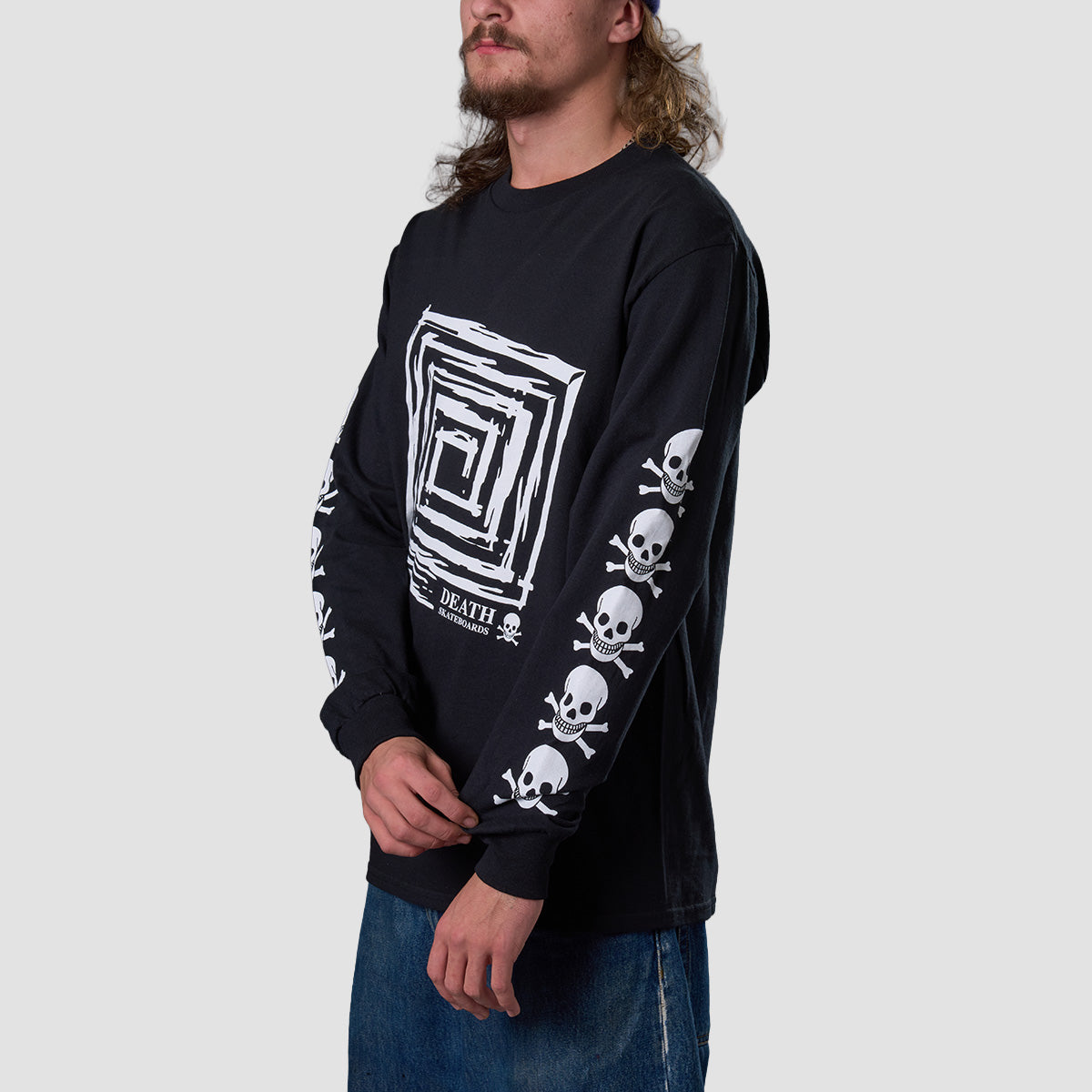 Death Downward Spiral Longsleeve T-Shirt Black