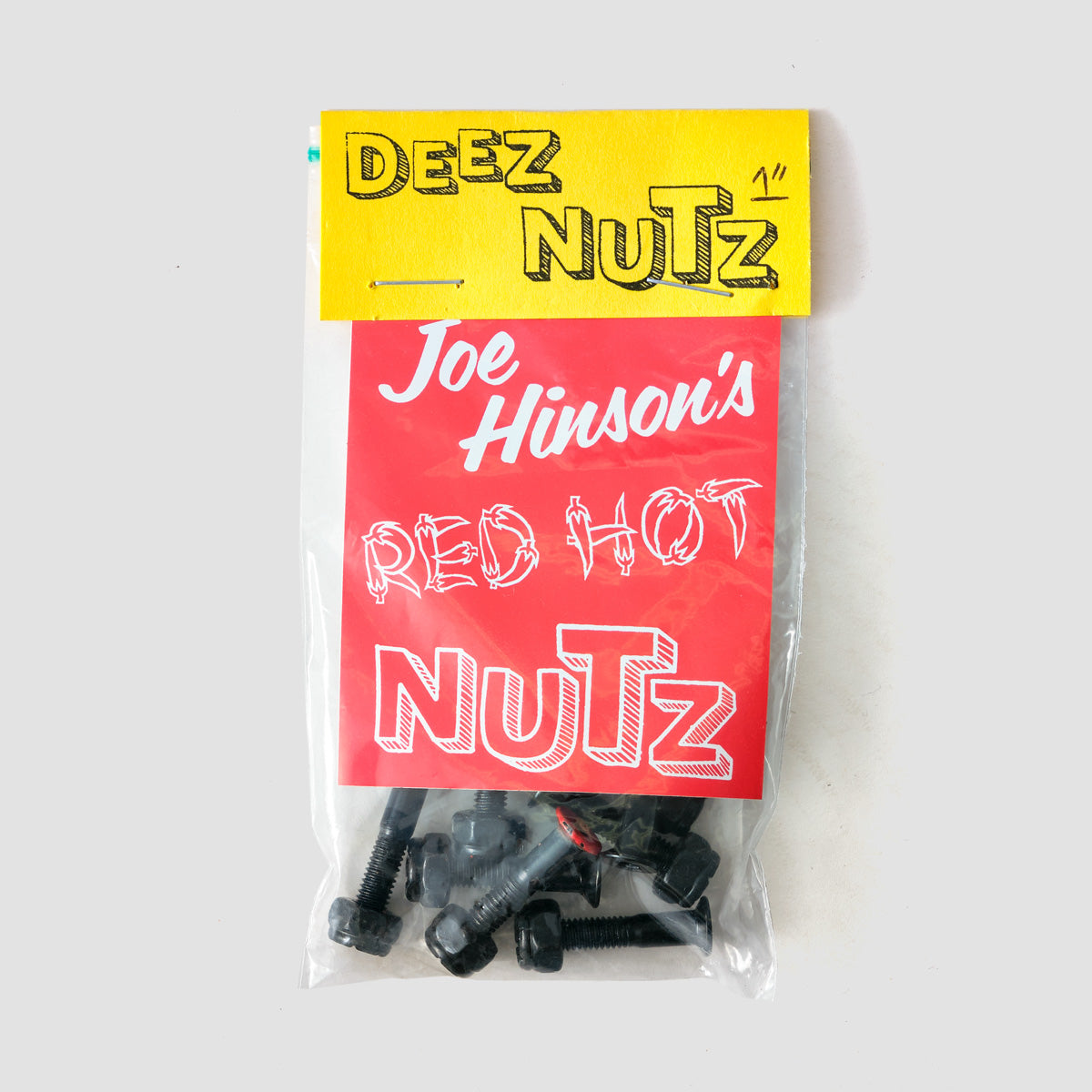 Deez Nutz Joe Hinsons Red Hot Nutz Allen Truck Bolts Black 1"