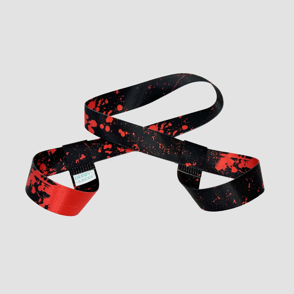 Derby Laces Skate Strap - Gear Leash Blood Spatter 198cm