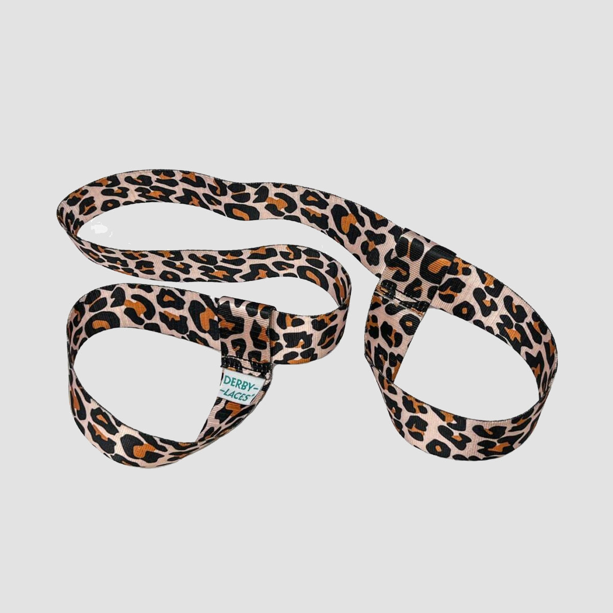 Derby Laces Skate Strap - Gear Leash Leopard 198cm